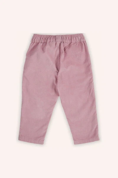 Girl Baby Velvet Pink Pants - PANÇO (1)