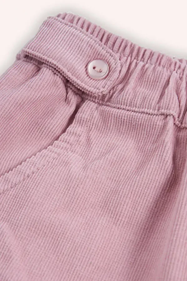 Girl Baby Velvet Pink Pants - 3