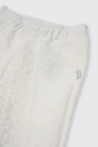 Girl Baby White Flower Patterned Pants - 3