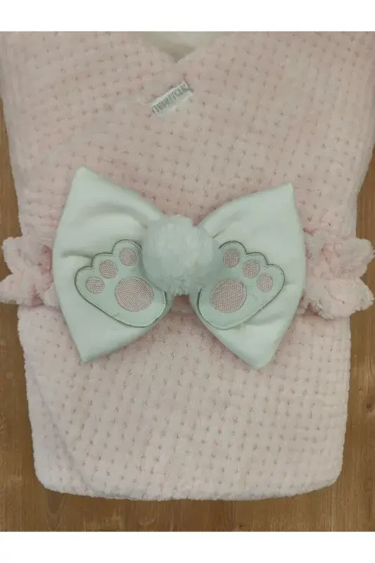 Girl Boy Baby Blanket Winter 100% Cotton Outer Swaddle Newborn Hospital Outfit Cover-powder - 5