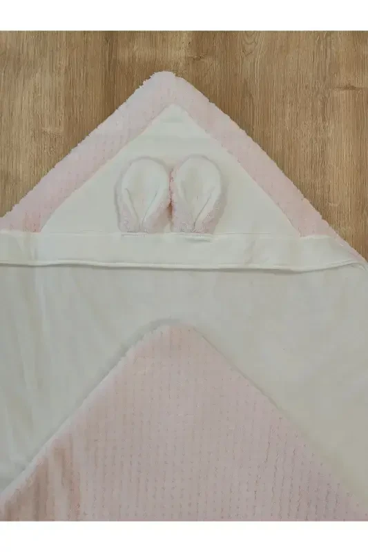 Girl Boy Baby Blanket Winter 100% Cotton Outer Swaddle Newborn Hospital Outfit Cover-powder - 8
