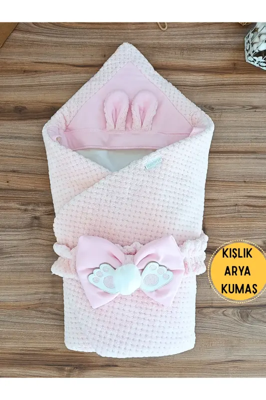 Girl Boy Baby Blanket Winter 100% Cotton Swaddle Newborn Hospital Outing Cover-pink - 9