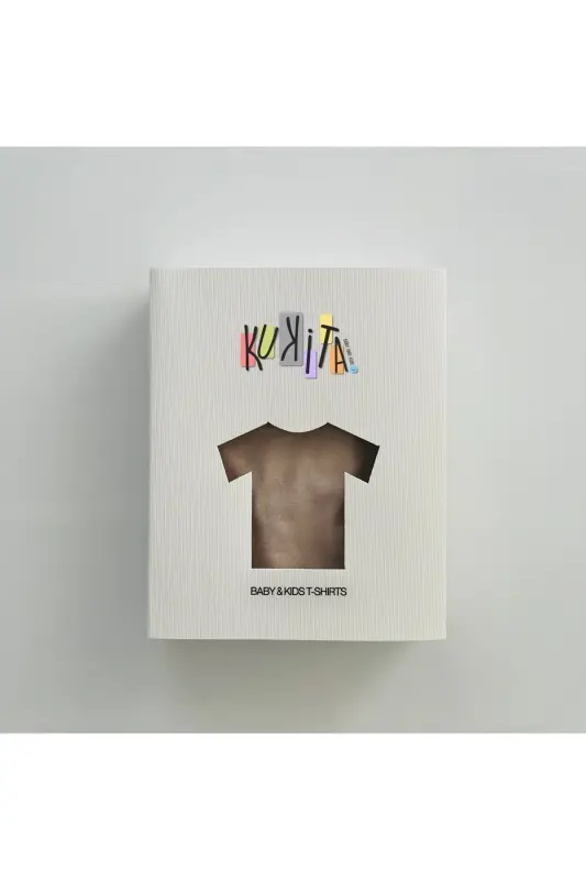Girl & Boy Basic T-Shirt Kuki04-beige - 4