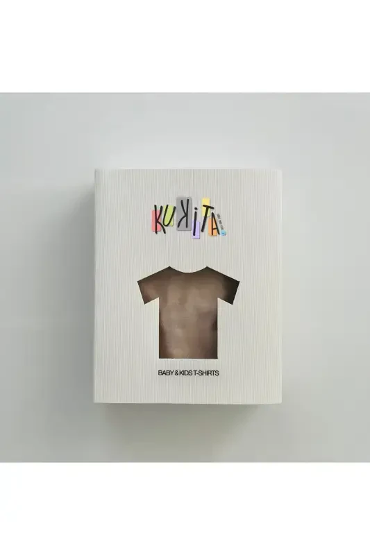 Girl & Boy Basic T-Shirt Kuki04-beige - 3