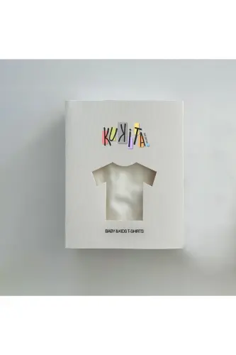 Girl & Boy Basic T-shirt Kuki04-ecru - 4
