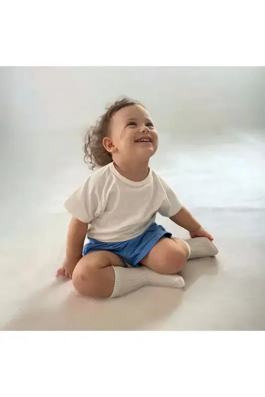 Girl & Boy Basic T-shirt Kuki04-ecru - 2