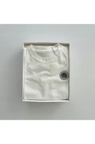 Girl & Boy Basic T-shirt Kuki04-ecru - 4