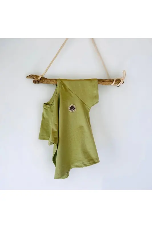 Girl & Boy Basic T-Shirt Kuki04-khaki - 6