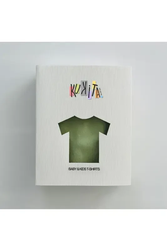 Girl & Boy Basic T-Shirt Kuki04-khaki - 3