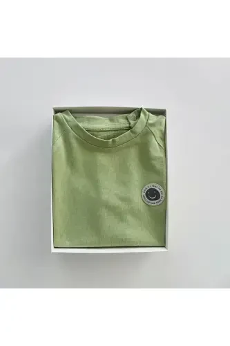 Girl & Boy Basic T-Shirt Kuki04-khaki - 4