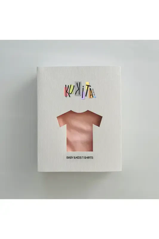 Girl & Boy Basic T-shirt Kuki04-pink - 3