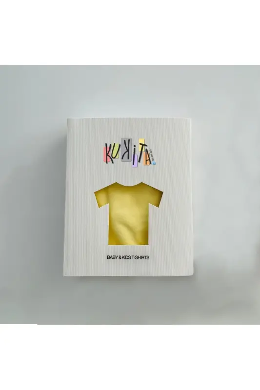 Girl & Boy Basic T-Shirt Kuki04-yellow - 8