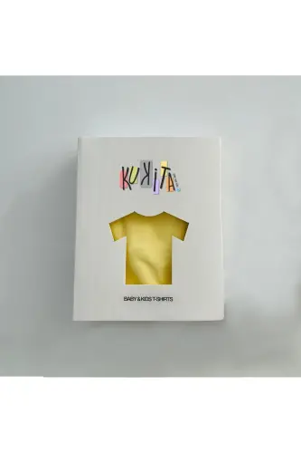 Girl & Boy Basic T-Shirt Kuki04-yellow - 4
