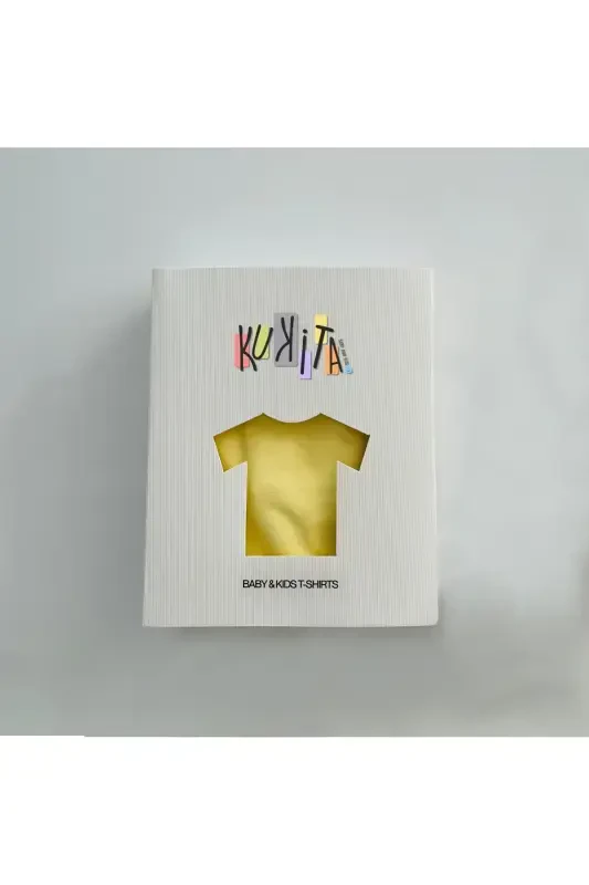 Girl & Boy Basic T-Shirt Kuki04-yellow - 3