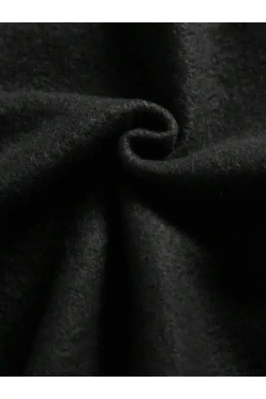 Girl-Boy Kids Black Fleece Goose-Bumps Geese Printed Zippered Cardigan-GooseBLACK - 3