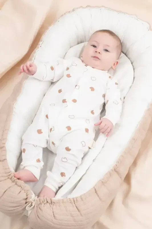 Girl Boy Printed Baby Children's Jumpsuit Seasonal Long Sleeve Elastic Jumpsuit-Little Bear - 1