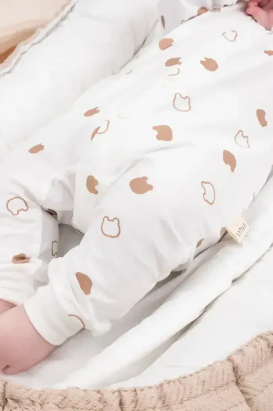 Girl Boy Printed Baby Children's Jumpsuit Seasonal Long Sleeve Elastic Jumpsuit-Little Bear - 2