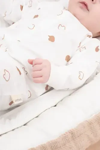 Girl Boy Printed Baby Children's Jumpsuit Seasonal Long Sleeve Elastic Jumpsuit-Little Bear - 3