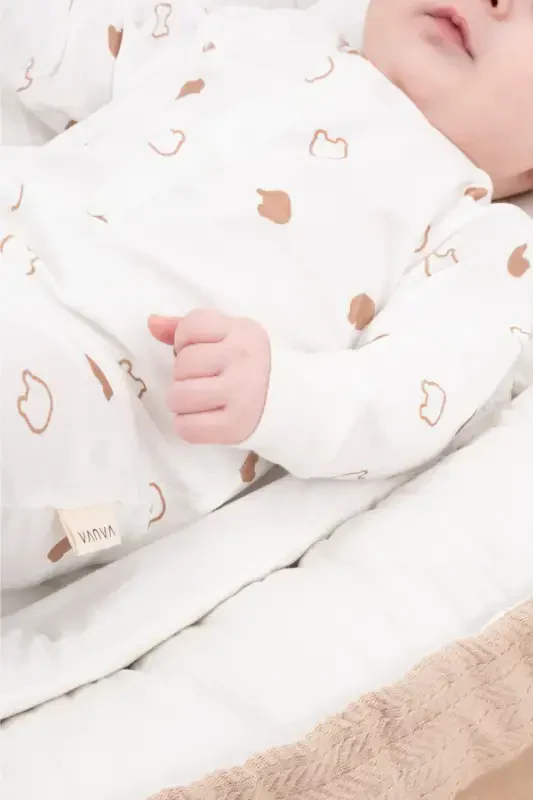 Girl Boy Printed Baby Children's Jumpsuit Seasonal Long Sleeve Elastic Jumpsuit-Little Bear - 3