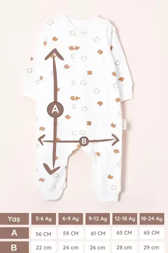 Girl Boy Printed Baby Children's Jumpsuit Seasonal Long Sleeve Elastic Jumpsuit-Little Bear - 5