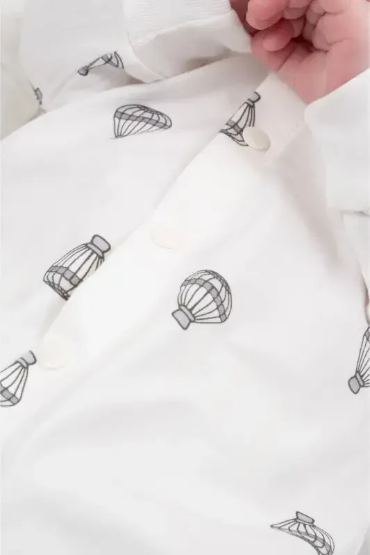 Girl Boy Printed Baby Toddler Jumpsuit Seasonal Long Sleeve Elastic Jumpsuit - 6