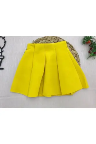 Girl Child Diver Skirt-YELLOW 