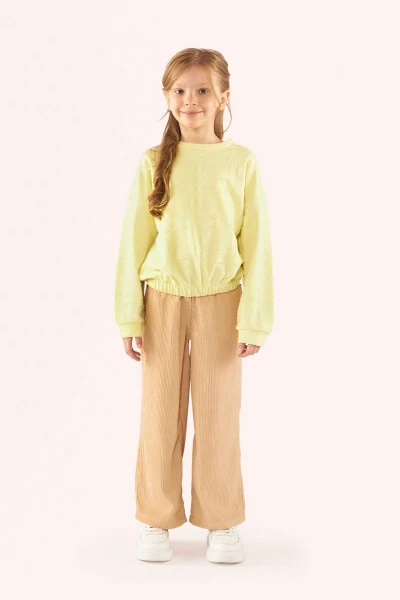 Girl Child Green Sweatshirt-007 - 1