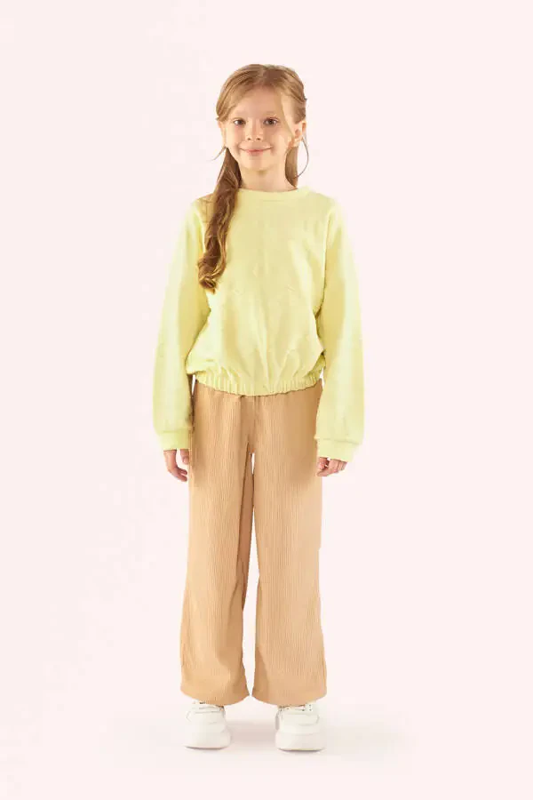 Girl Child Green Sweatshirt-007 - 1