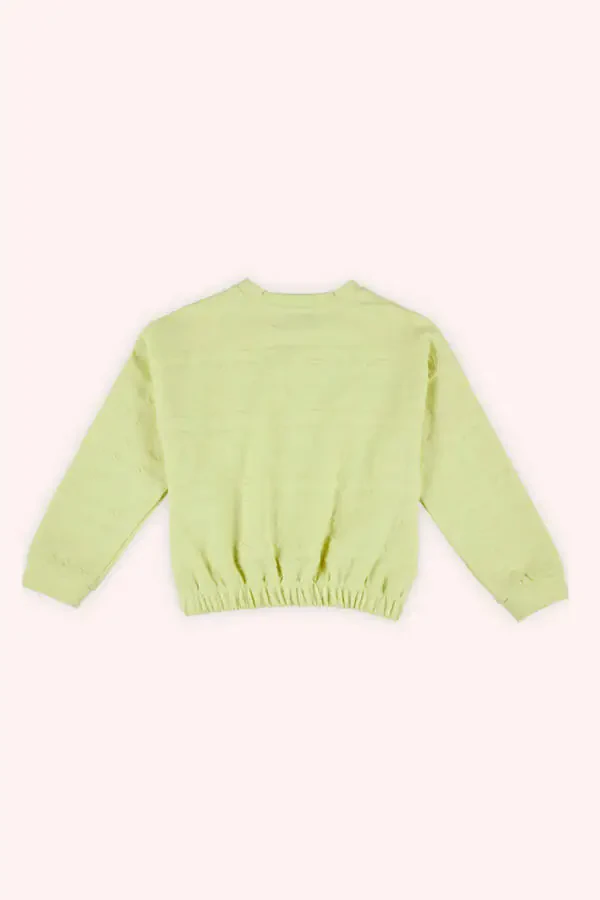 Girl Child Green Sweatshirt-007 - 4