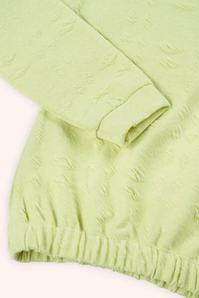 Girl Child Green Sweatshirt-007 - 5