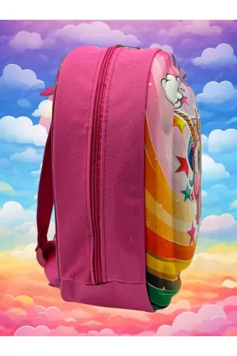 Girl Child Kindergarten Nursery 3D Embossed Eva Printed 2-6 Age Daily School and Backpack-Unicorn - 4