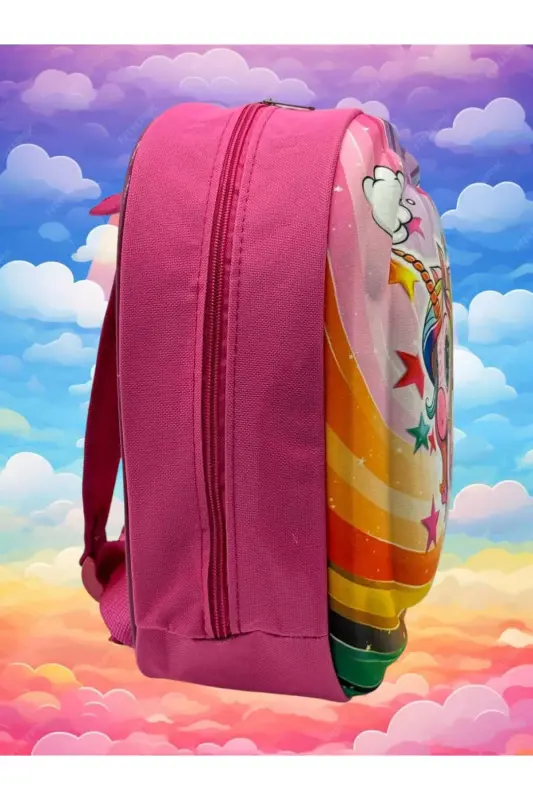 Girl Child Kindergarten Nursery 3D Embossed Eva Printed 2-6 Age Daily School and Backpack-Unicorn - 4