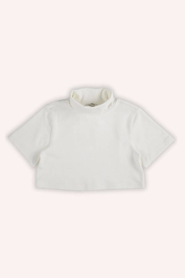 Girl Child Print Detailed Gray-Melange Sweatshirt - 6