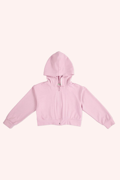 Girl Child Print Detailed Pink Sweatshirt - 3