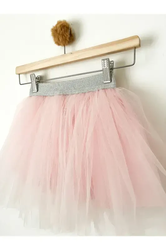 Girl Toddler Lined Fluffy Tutu Skirt, April 23 Birthday Tutu Skirt-Pink - 2