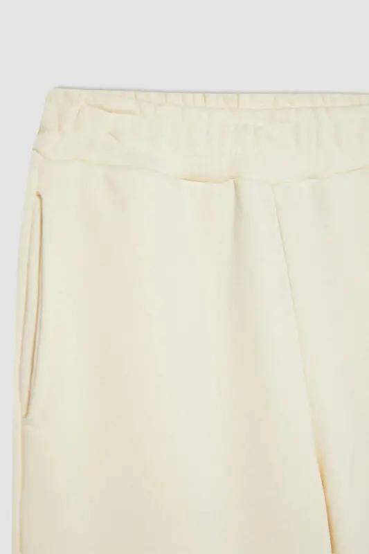 Girl Wide Leg Slit Hem Pants C0310A824SM-Ecru - 8