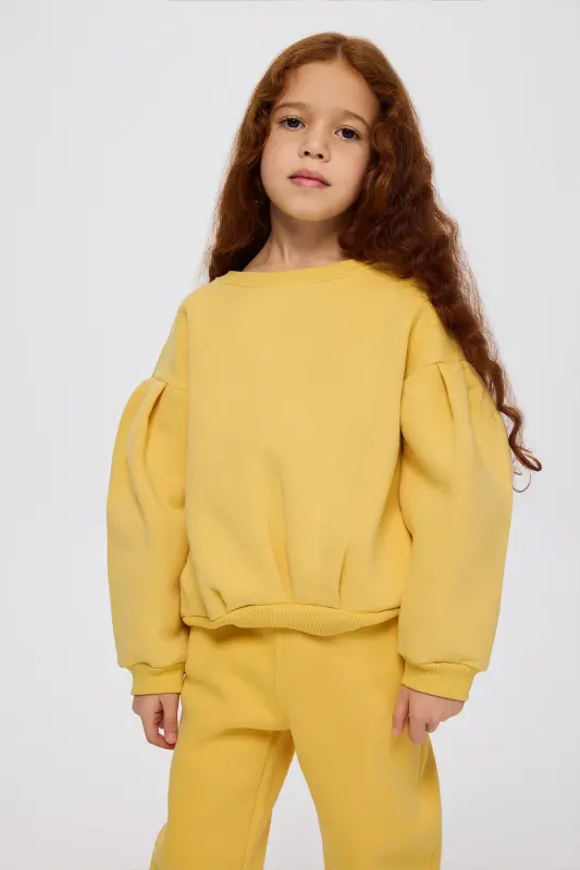 Girl Yellow Sweatshirt - 6