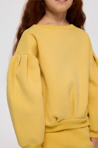 Girl Yellow Sweatshirt - 7