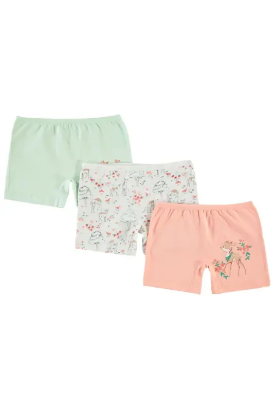 Girl's 3-Pack Boxers 2-12 Years Ecru - CIVIL