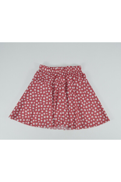 Girls' 4-11 Years Floral Print Shorts Skirt - 2