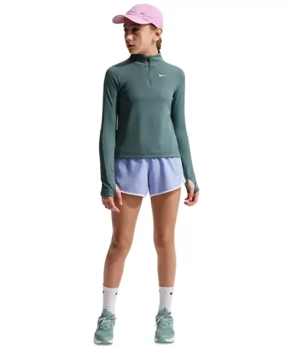Girls' 7-16 Dri-Fit Tempo Running Shorts - Light Thistle/White - 2