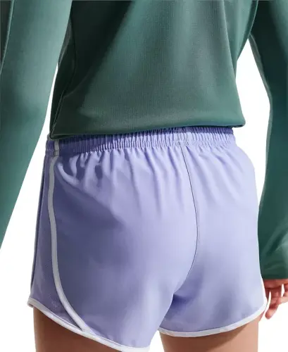 Girls' 7-16 Dri-Fit Tempo Running Shorts - Light Thistle/White - 4