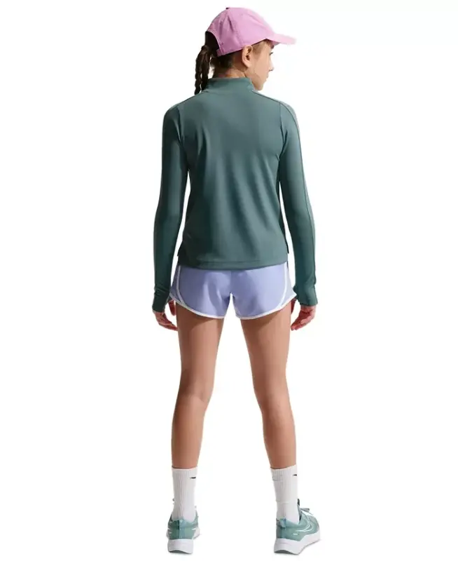 Girls' 7-16 Dri-Fit Tempo Running Shorts - Light Thistle/White - 5