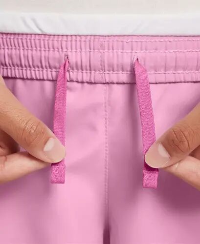 Girls' 7-16 Dri-Fit Tempo Running Shorts - Pink Rise/White - 3