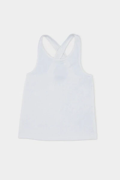 Girl's Asymmetrical Yellow Sweatshirt - 8