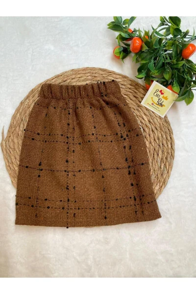 Girls / Baby Plate Checkered Princess Skirt - ESES BEBE