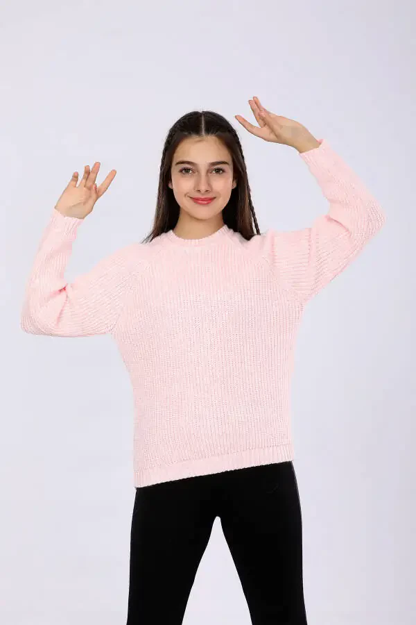 Girls' Basic Tricot Sweater (4-13 Years) - 2