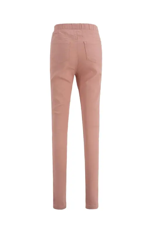 Girls' Basic Woven Leggings Pants??????? - Pink-BR74 - 2