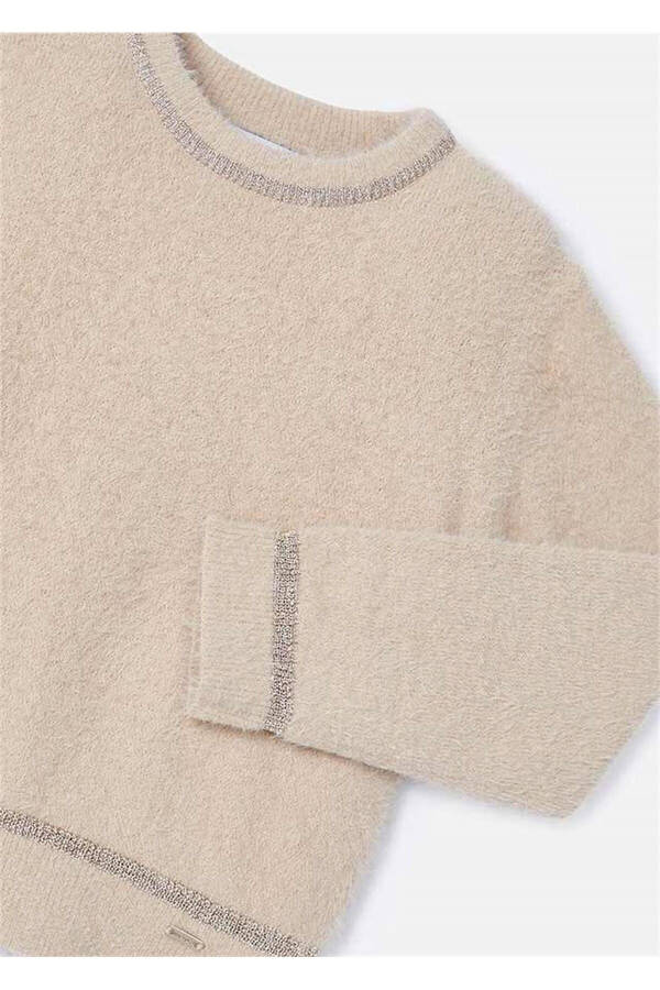 Girls' Beige Sweater 4353 - 2