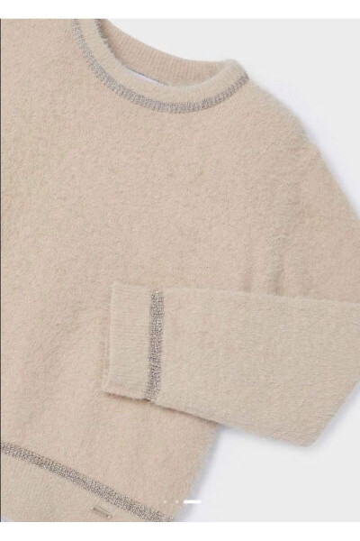 Girls' Beige Sweater 4353 - 3